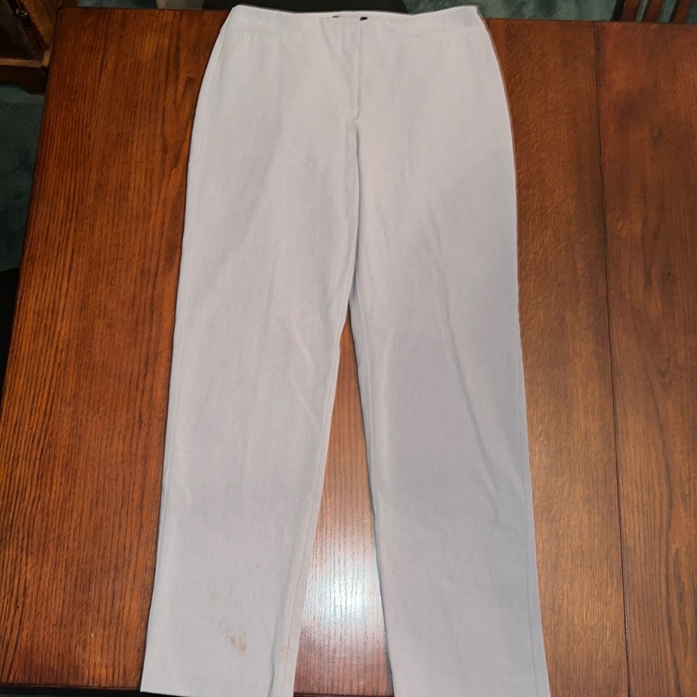 Light grey women’s dress pants. Size 12 long.